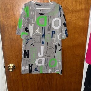 Jordan Kids Shirt - Gray, Green, Blue